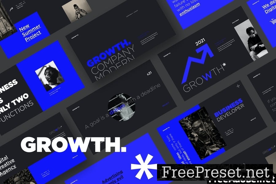 Growth Powerpoint Template ER2UZR6