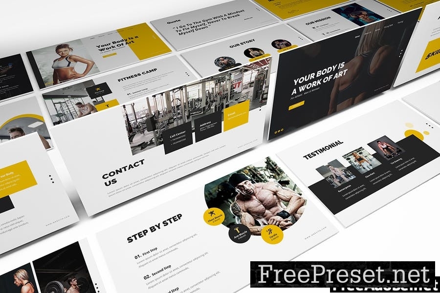 Gym and Fitness Powerpoint Presentation Template