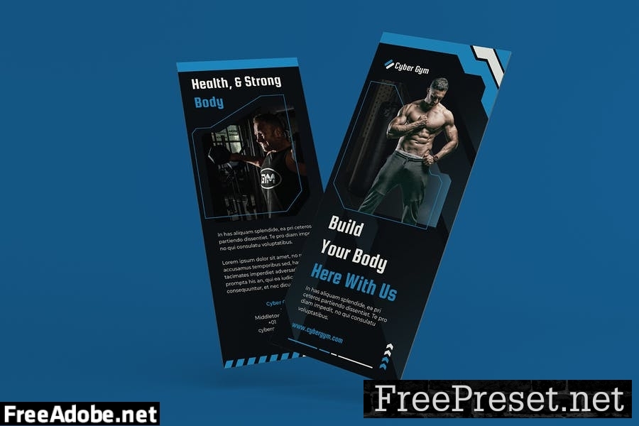 Gym and Fitness Trifold Brochure S7FJGWE