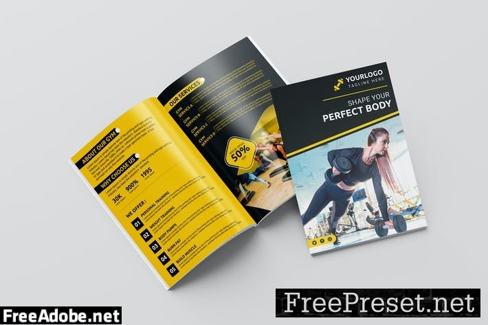 Gym & Fitness Brochure RLFQ7X9