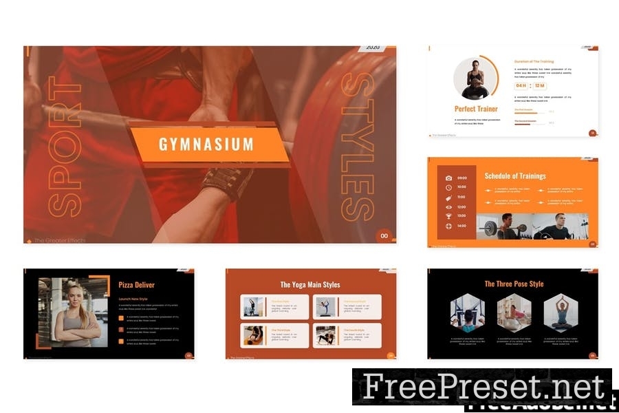 Gymnasium - Powerpoint Template 9MEN5ML