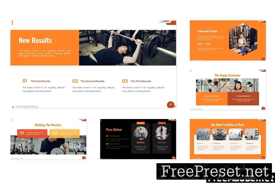 Gymnasium - Powerpoint Template 9MEN5ML