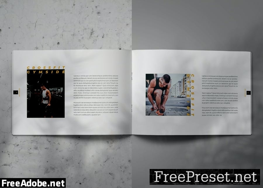 GYMSIDE - Indesign Lookbook Brochure Template