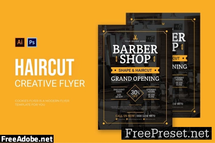 Haircut - Flyer CTVQKRW