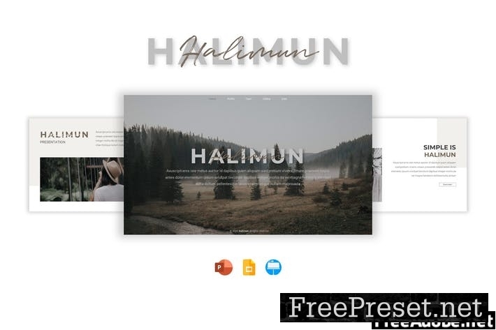 Halimun Presentation Template LQBBZ8S