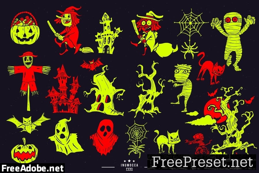 Halloween Badges and Poster