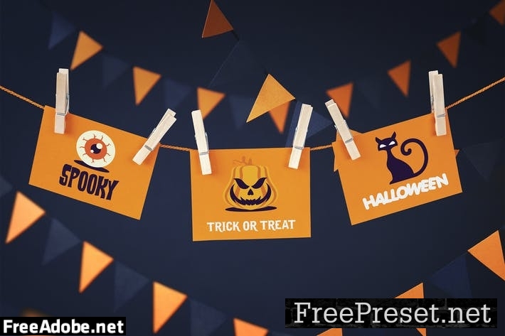 Halloween cards mockup JNTSWBZ