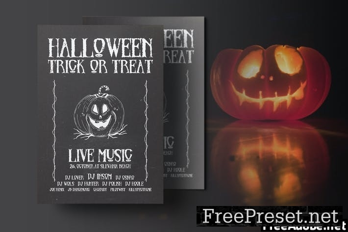 Halloween Flyer Template EYAK7CT