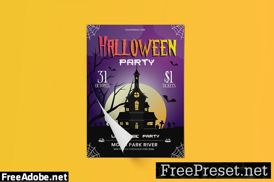 Halloween Flyer Template TMSXP36