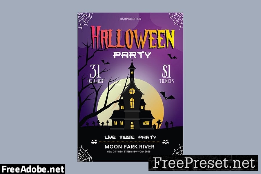 Halloween Flyer Template TMSXP36