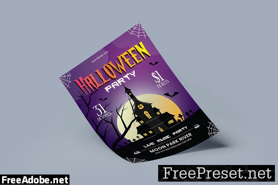 Halloween Flyer Template TMSXP36