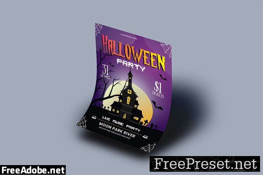 Halloween Flyer Template TMSXP36