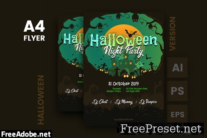 Halloween Flyer WP82U3T