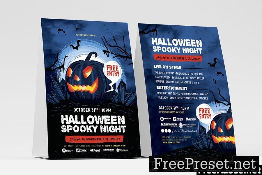 Halloween Flyers/Table Tent