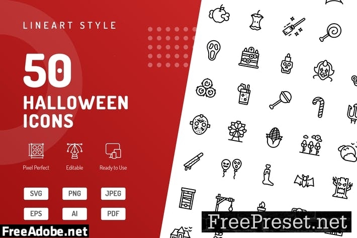 Halloween Line Icons RN3BAYJ