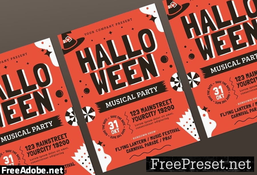 Halloween Online Flyer Pack TNKJL4W