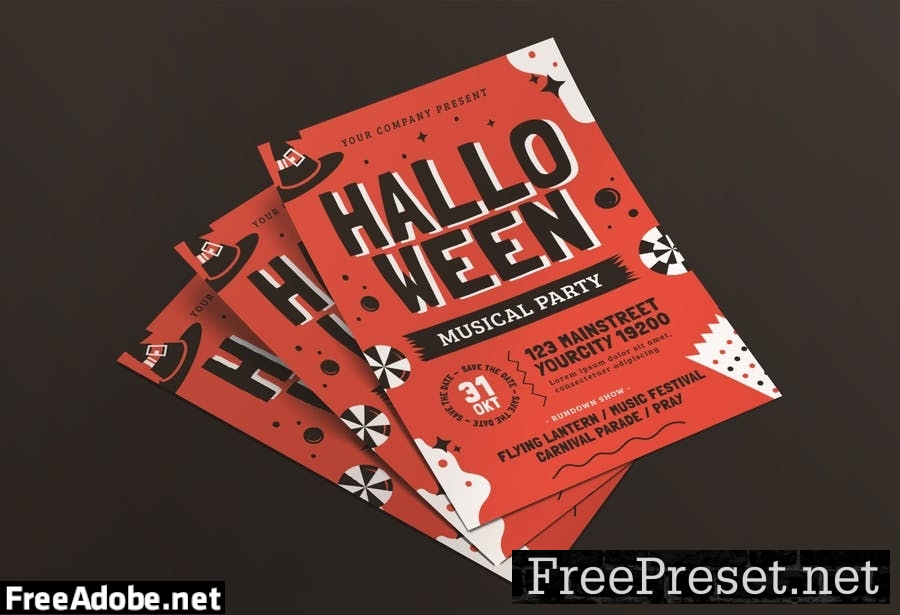 Halloween Online Flyer Pack TNKJL4W