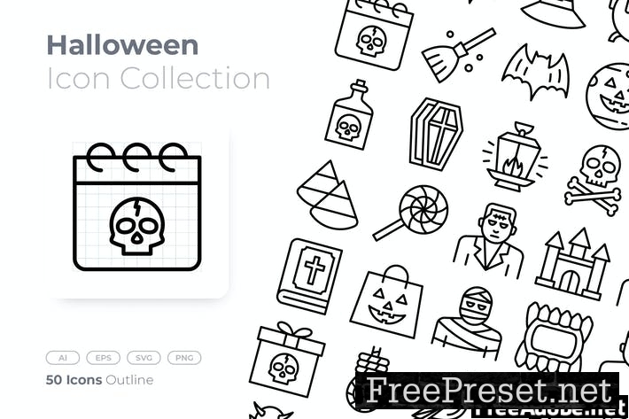 Halloween Outline Icon ZHGVYV4