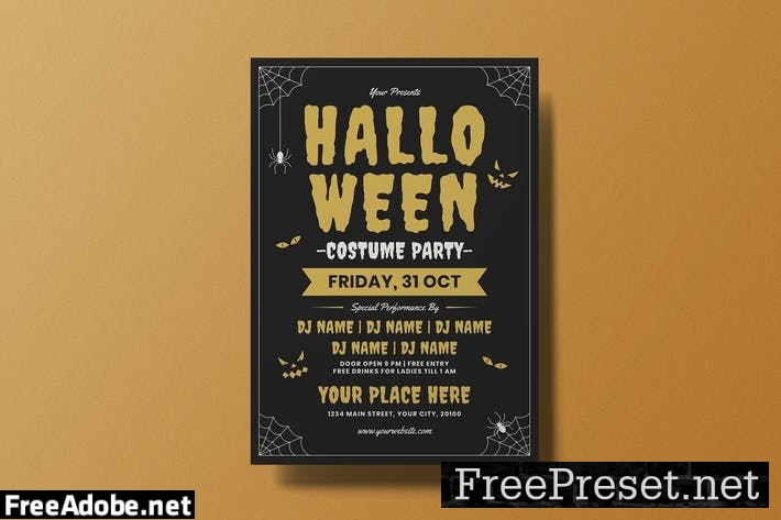 Halloween Party Flyer RM3XYSF