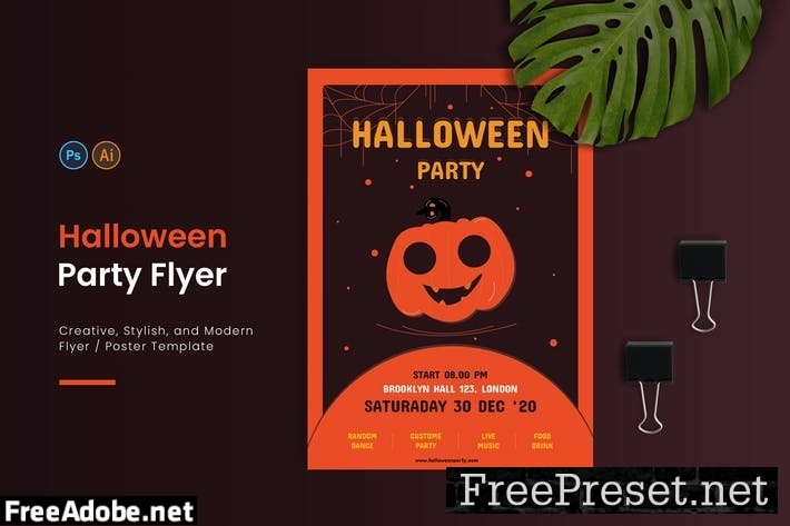 Halloween Party Flyer WB92X4U