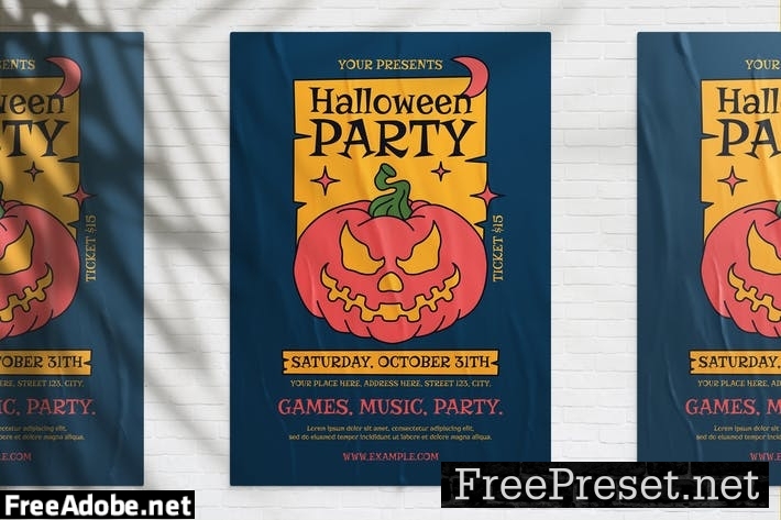 Halloween Party Flyer 6E9QNWS