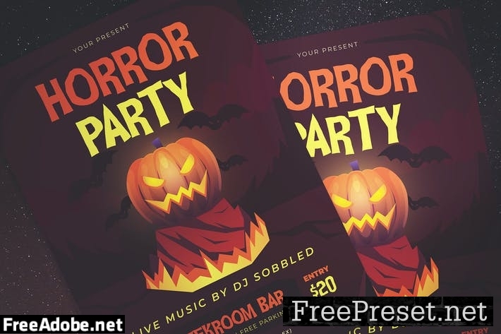 Halloween Party Flyer 5MVWMHX