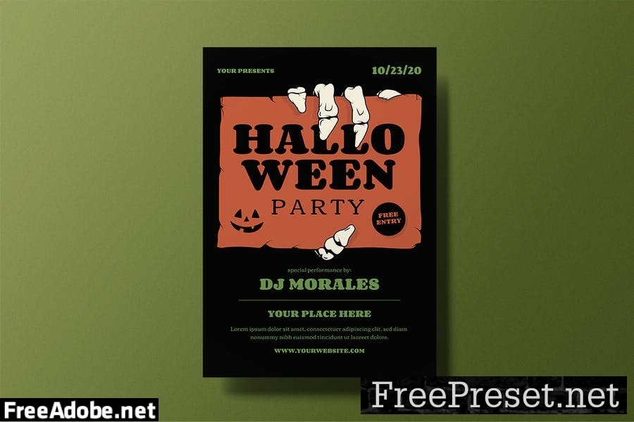 Halloween Party Flyer 9J4H6EU