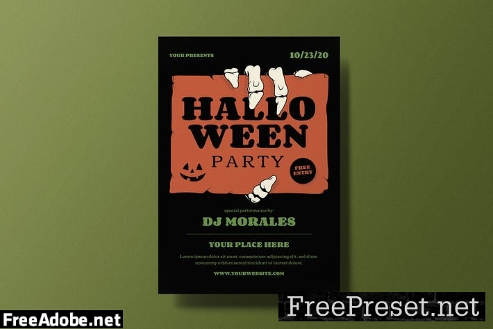 Halloween Party Flyer 9J4H6EU