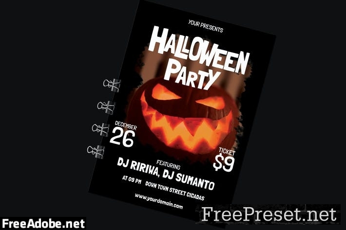 Halloween Party Flyer 9VDRFXJ