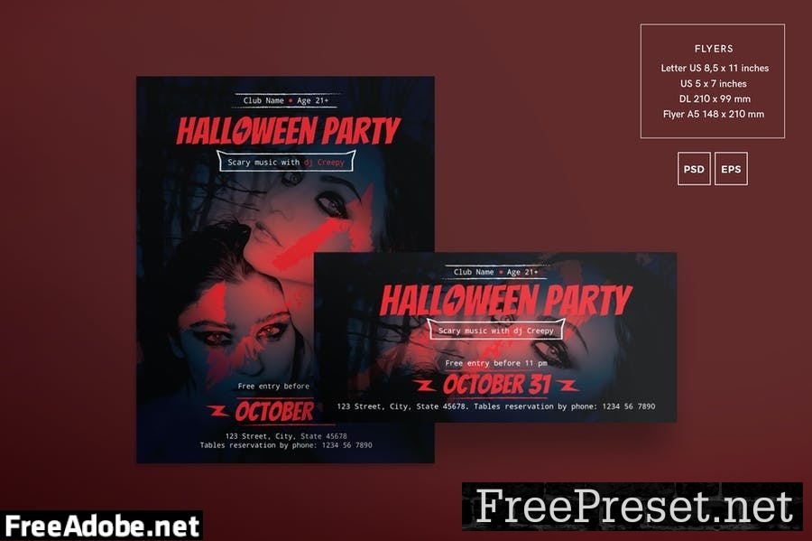 Halloween Party Flyer and Poster Template