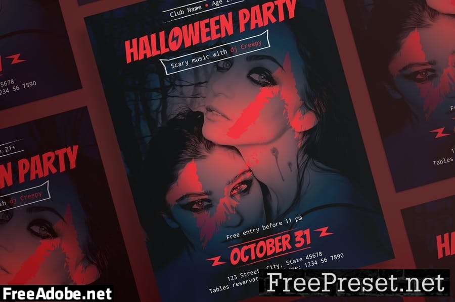 Halloween Party Flyer and Poster Template