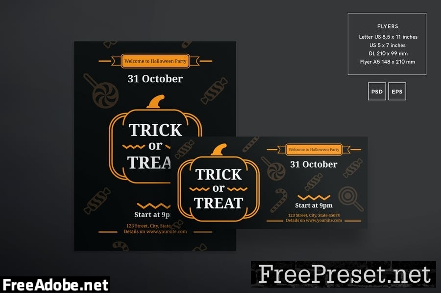 Halloween Party Flyer and Poster Template