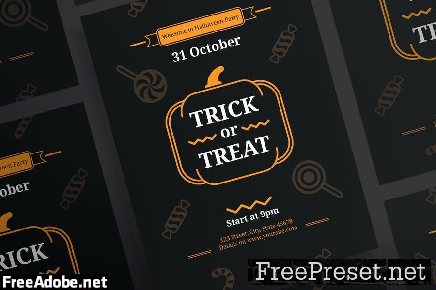 Halloween Party Flyer and Poster Template