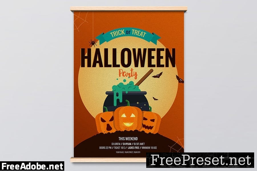 Halloween poster design