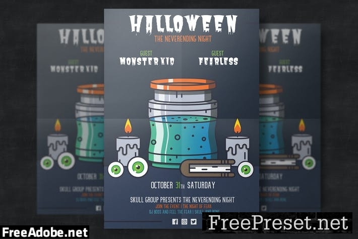 Halloween Poster Template ZXK9N5