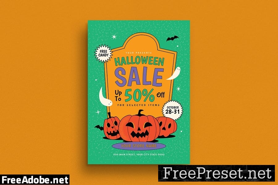 Halloween Sale Event Flyer