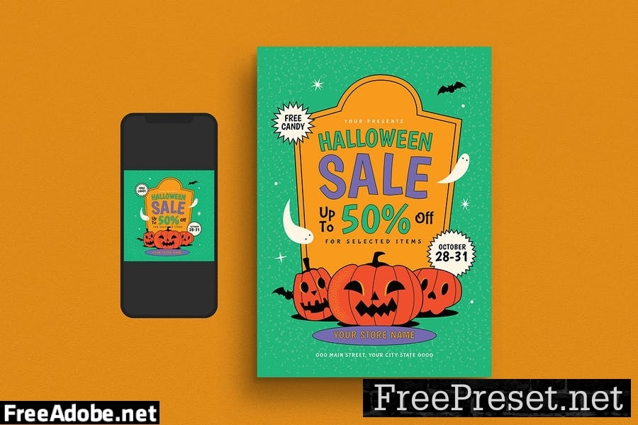 Halloween Sale Event Flyer