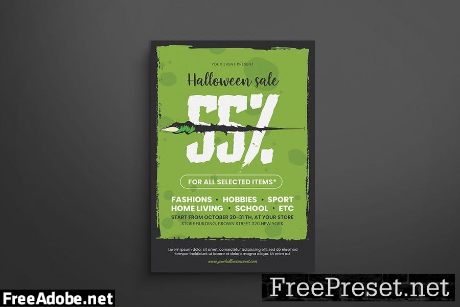 Halloween Sale Flyer 5NVNM8C