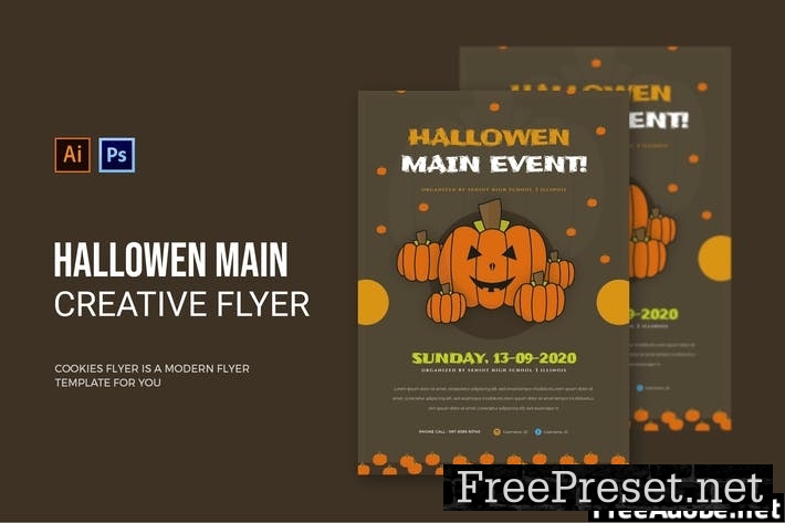 Hallowen Main Event - Flyer XRTFJ2U