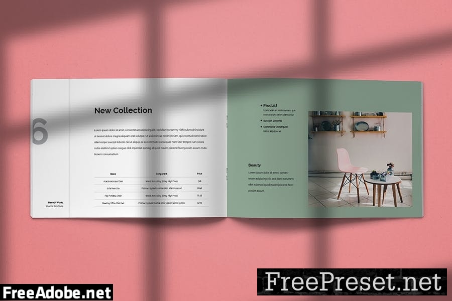 Hanabi Works - Interior Brochure Template