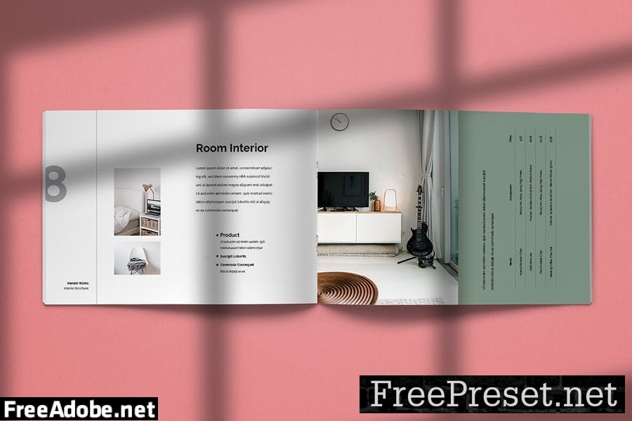 Hanabi Works - Interior Brochure Template