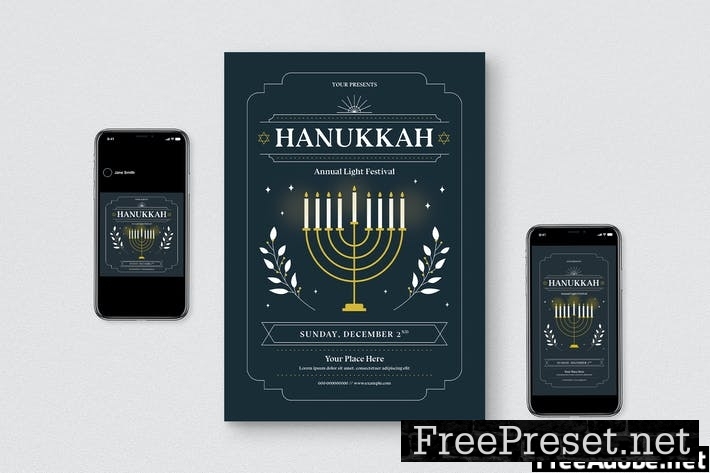 Hanukah Flyer GL3G97P