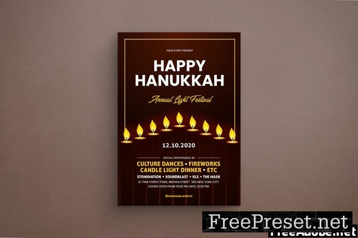 Hanukkah Flyer PC5G3P8