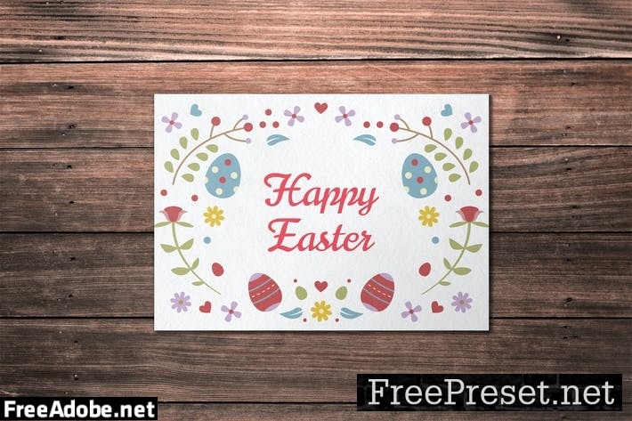 Happy Easter Card Template EEC6DZ