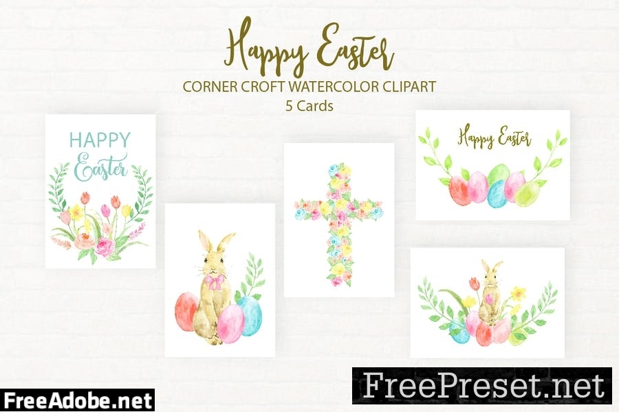 Happy Easter Cards and Illustration AKU274