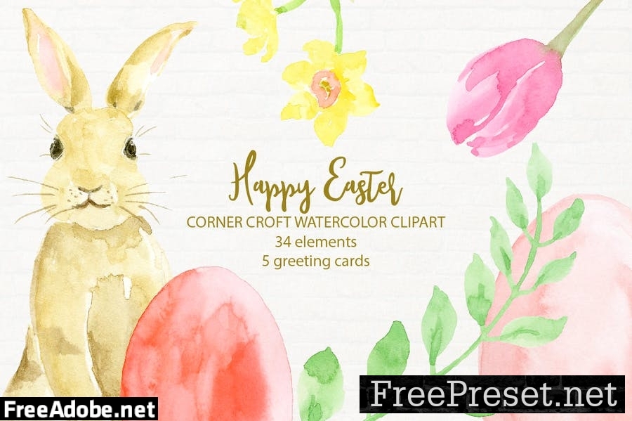 Happy Easter Cards and Illustration AKU274