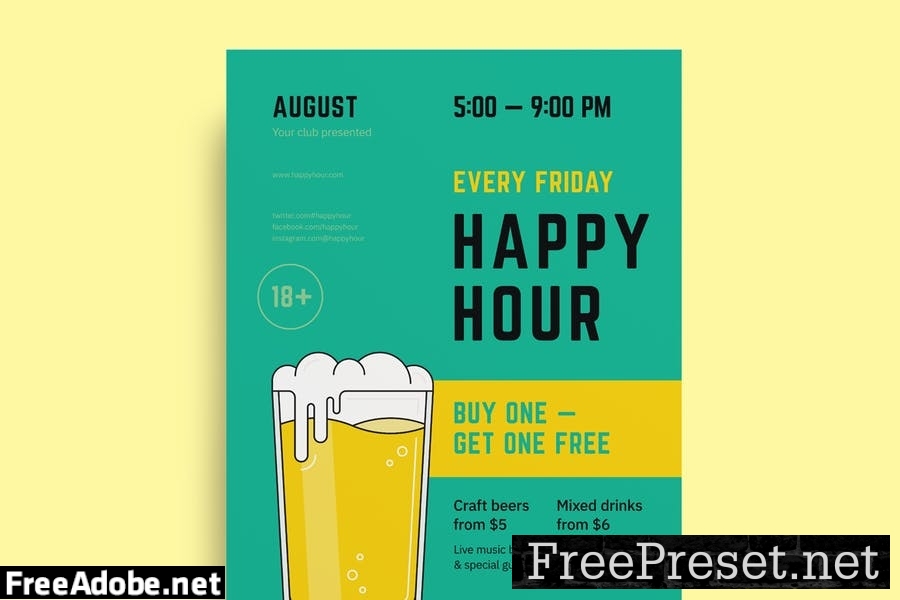 Happy Hour Poster