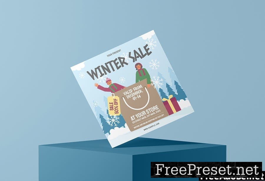 Happy Kids - Winter Sale Flyer Media Kit