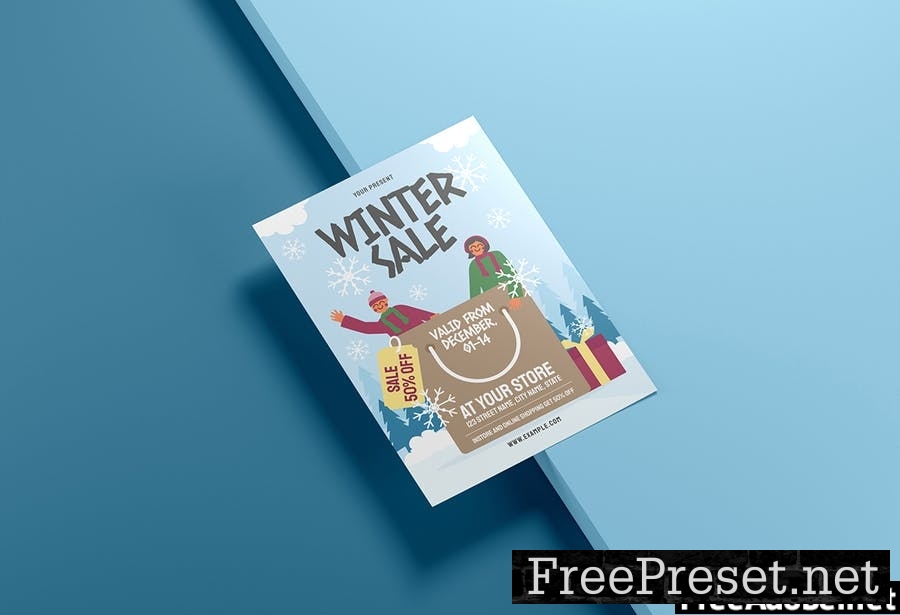 Happy Kids - Winter Sale Flyer Media Kit