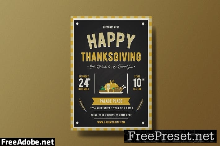 Happy Thanksgiving Flyer SR4F9YU